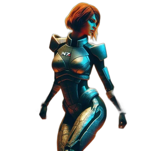 robot, weapon, jacket, dress transparent PNG cut-out