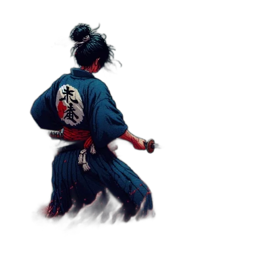 jacket, staff, sword, weapon transparent PNG cut-out