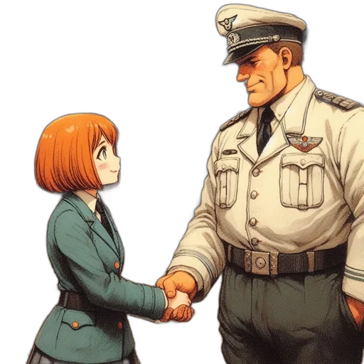 jacket, staff, concept art, comic book art transparent PNG cut-out