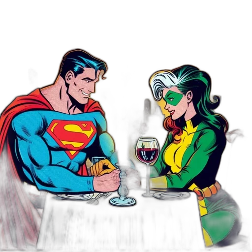 comic book art, concept art, cartoon, underwater transparent PNG cut-out