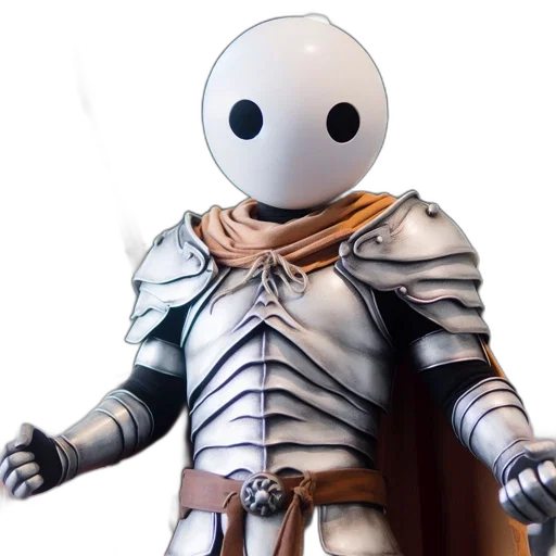 robot, mask, sword, staff transparent PNG cut-out