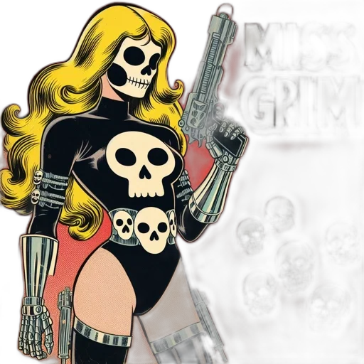 comic book art, concept art, cartoon, vintage-style transparent PNG cut-out