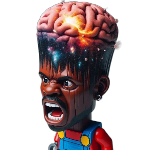face, robot, creature, crown transparent PNG cut-out