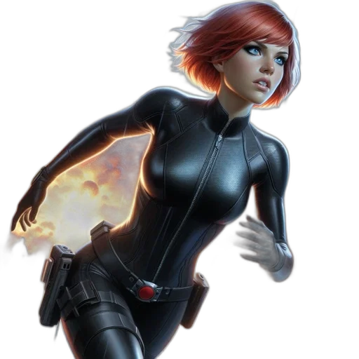 comic book art, concept art, fantasy art, 3d render transparent PNG cut-out