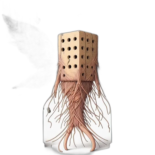 bottle, hair, crown, mask transparent PNG cut-out