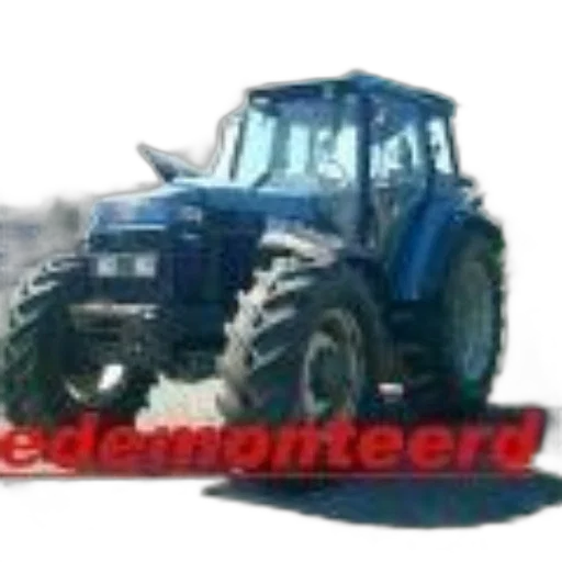 photorealistic, blue, tractor, word transparent PNG cut-out