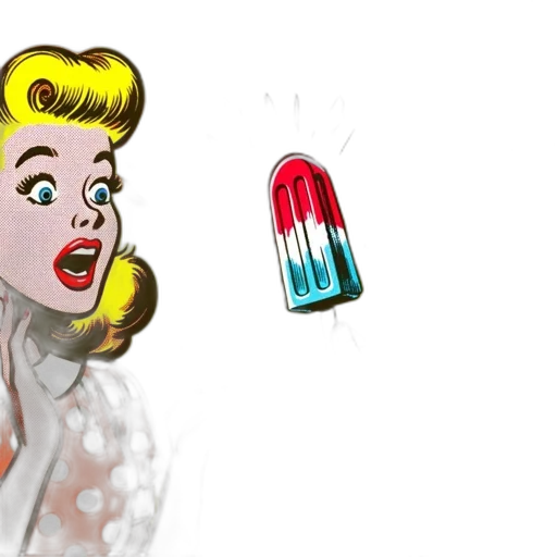 comic book art, cartoon, concept art, pixel art transparent PNG cut-out