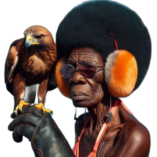 animal, hat, staff, mask transparent PNG cut-out