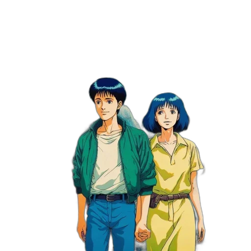 jacket, hat, umbrella, anime transparent PNG cut-out