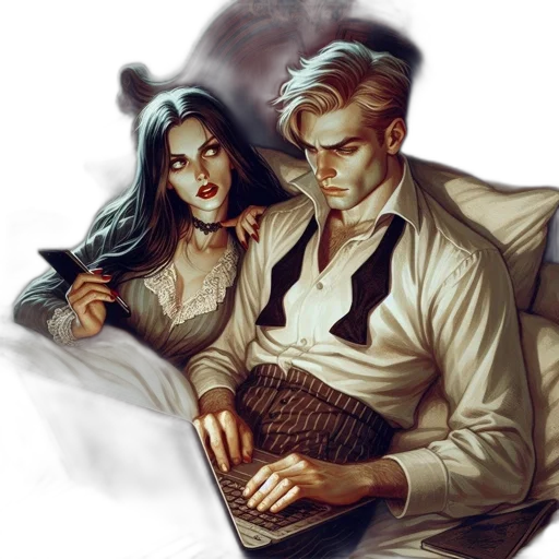 comic book art, fantasy art, concept art, watercolor transparent PNG cut-out