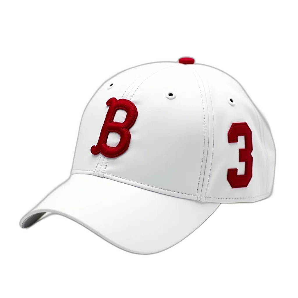 hat, 3d render, white, baseball transparent PNG cut-out