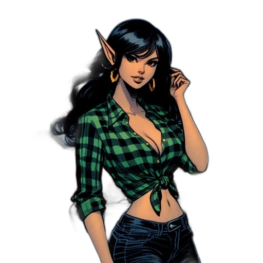 comic book art, fantasy art, concept art, cartoon transparent PNG cut-out