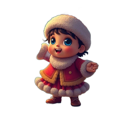 hat, face, staff, dress transparent PNG cut-out