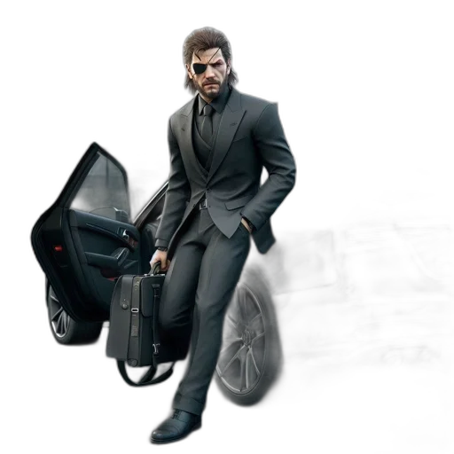 jacket, car, concept art, 3d render transparent PNG cut-out