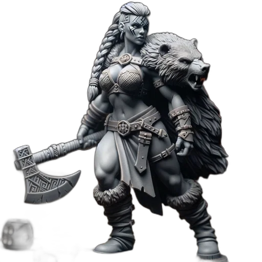 concept art, fantasy art, 3d render, miniature transparent PNG cut-out