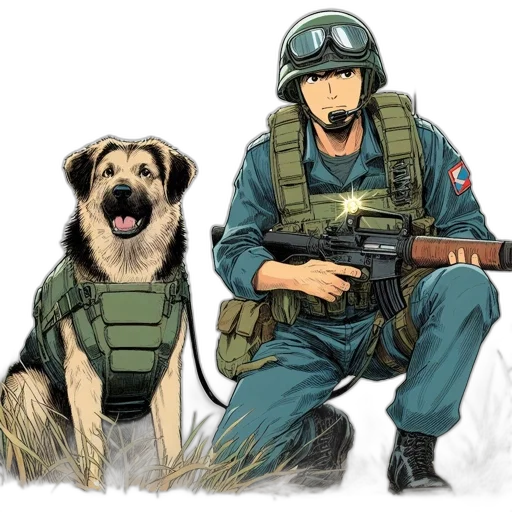animal, weapon, concept art, watercolor transparent PNG cut-out