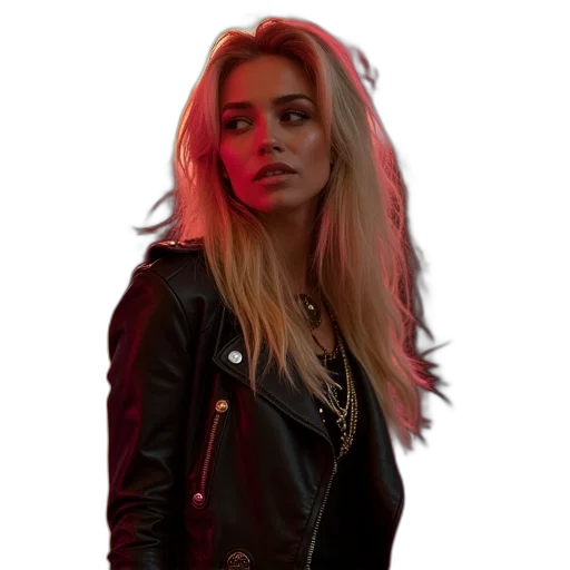 jacket, face, hair, staff transparent PNG cut-out