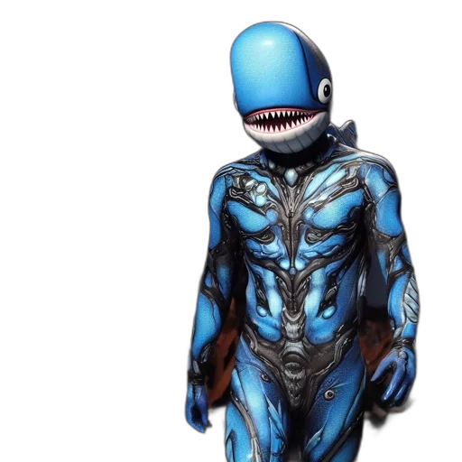 creature, robot, mask, jacket transparent PNG cut-out