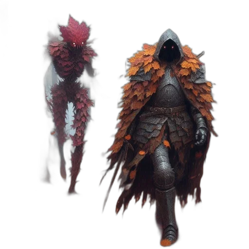 creature, dragon, mask, staff transparent PNG cut-out