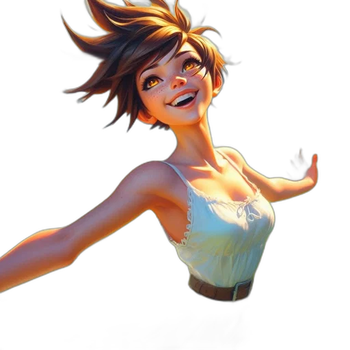 dress, face, staff, concept art transparent PNG cut-out