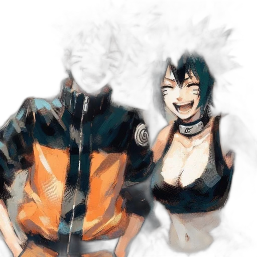 mask, jacket, creature, watercolor transparent PNG cut-out