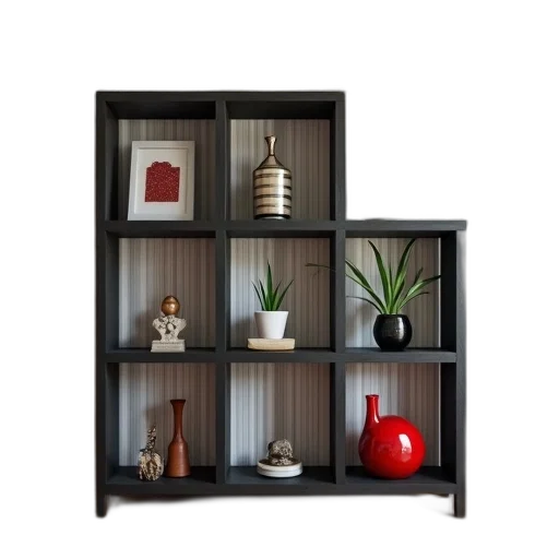 furniture, 3d render, photorealistic, dark transparent PNG cut-out