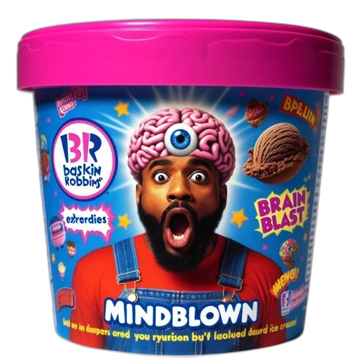 colorful, baskin, robbins, ice transparent PNG cut-out