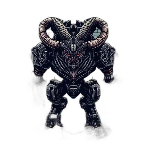 robot, creature, mask, weapon transparent PNG cut-out