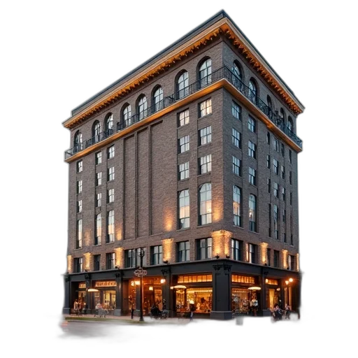 building, 3d render, photorealistic, concept art transparent PNG cut-out