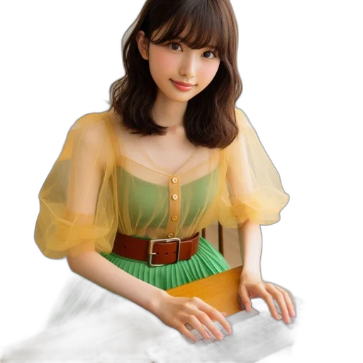 dress, jewelry, photorealistic, fantasy art transparent PNG cut-out