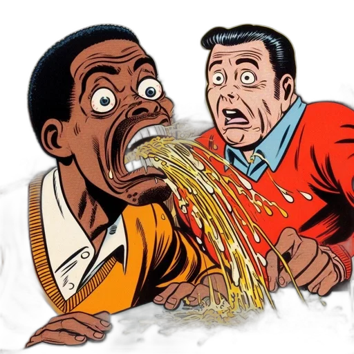 comic book art, cartoon, concept art, fire transparent PNG cut-out