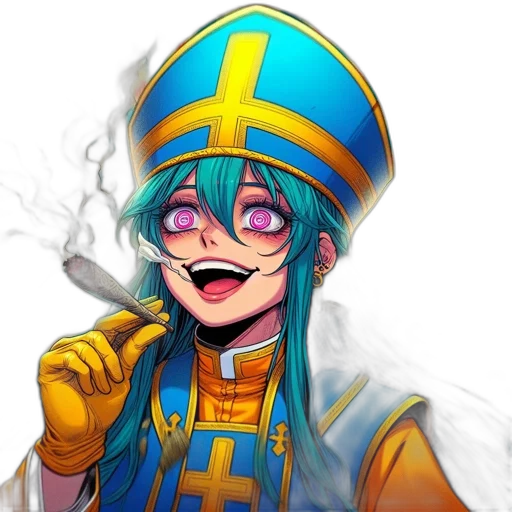 staff, sword, crown, face transparent PNG cut-out