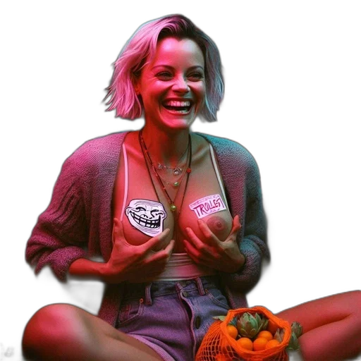 jacket, food, face, creature transparent PNG cut-out