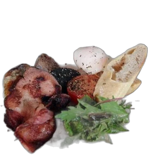 food, photorealistic, 3d render, plate transparent PNG cut-out