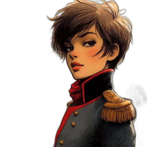 jacket, face, staff, concept art transparent PNG cut-out