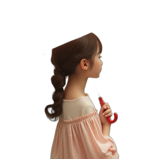 dress, staff, hair, bottle transparent PNG cut-out