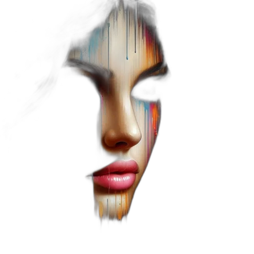 face, mask, hair, hat transparent PNG cut-out