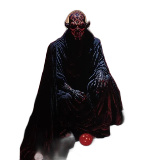 mask, creature, staff, face transparent PNG cut-out
