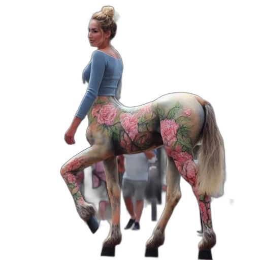 animal, dress, concept art, photorealistic transparent PNG cut-out