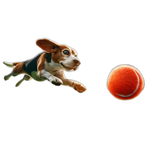 animal, 3d render, beagle, dog transparent PNG cut-out