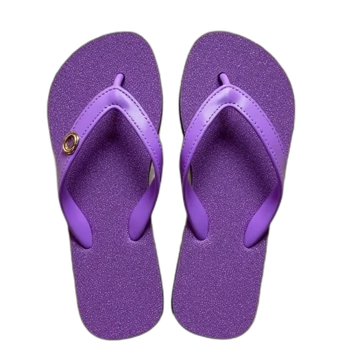 shoes, pair, purple, flip-flops transparent PNG cut-out