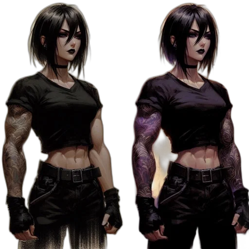 concept art, comic book art, cyberpunk, fantasy art transparent PNG cut-out
