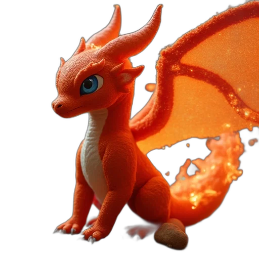 dragon, animal, creature, 3d render transparent PNG cut-out
