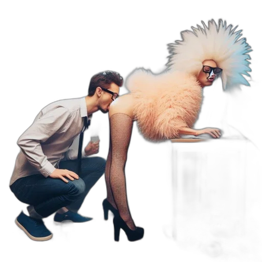 hair, creature, furniture, shoes transparent PNG cut-out