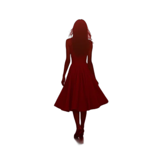 dress, staff, shoes, 3d render transparent PNG cut-out