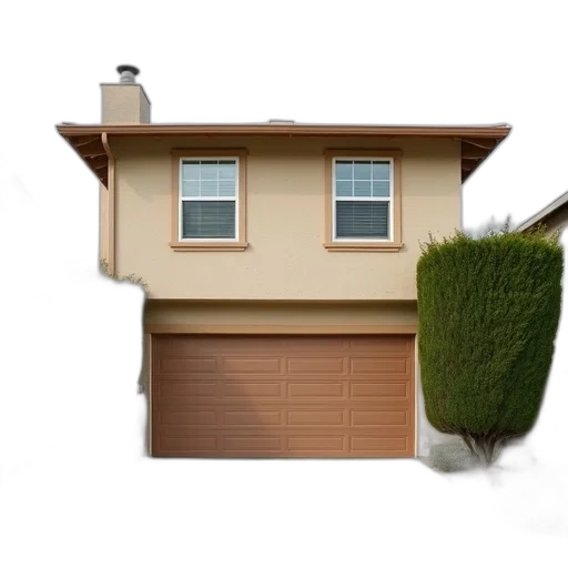 building, furniture, hair, 3d render transparent PNG cut-out
