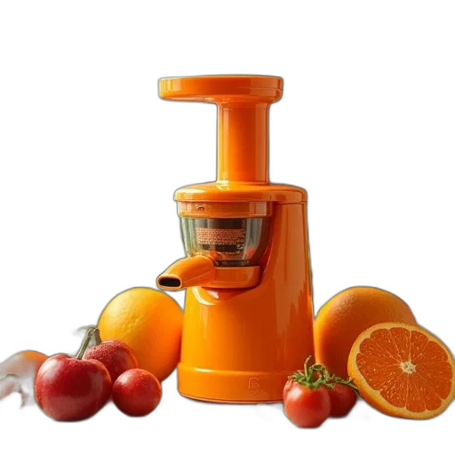 food, 3d render, orange, juicer transparent PNG cut-out