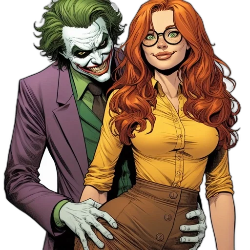 comic book art, concept art, cartoon, green transparent PNG cut-out