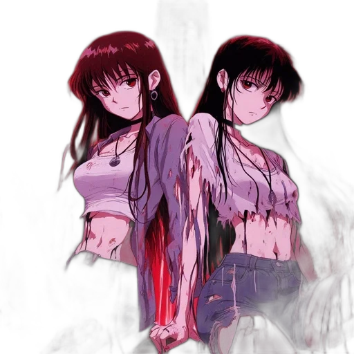 anime, vaporwave, concept art, cyberpunk transparent PNG cut-out