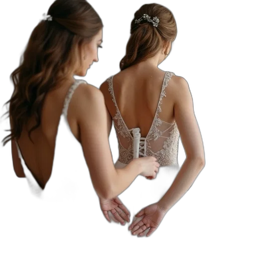 dress, jewelry, photorealistic, 3d render transparent PNG cut-out